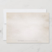 植物性の緑のヴィンテージ素朴な日付を保存 セーブザデート (裏面)