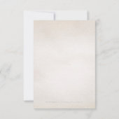 植物性の緑のヴィンテージ素朴な結婚式RSVP 出欠カード (裏面)