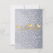 植物性の緑の写真妻アニバーサリーカード サンキューカード (裏面)