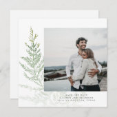 植物性の緑の写真書 セーブザデート (正面/裏面)