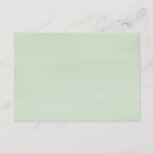 植物性の緑の多肉植物の結婚披露宴 エンクロージャーカード (裏面)