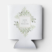 植物性の緑の結婚葉 缶クーラー (裏面)