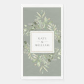 植物性の緑の葉のセージ緑結婚の (正面)