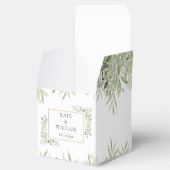 植物性の緑の葉結婚は感謝 フェイバーボックス (オープン)