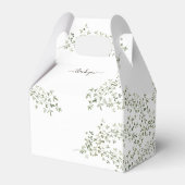 植物性の葉ブライダルシャワー フェイバーボックス (裏面サイド)