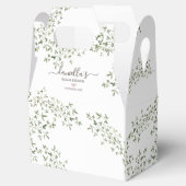 植物性の葉ブライダルシャワー フェイバーボックス (オープン)