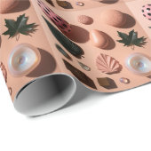 植物性の超現実的な静物模様 ラッピングペーパー (ロールコーナー)