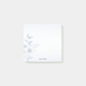 植物性の青い花それを投稿するノート ポストイット (正面)