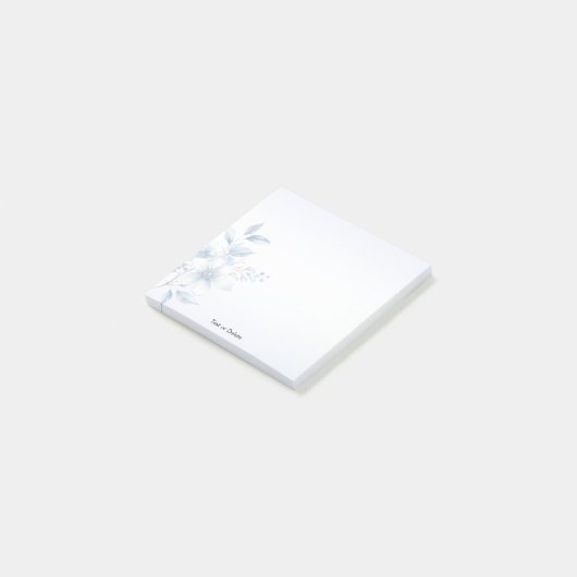 植物性の青い花それを投稿するノート ポストイット (アングル)