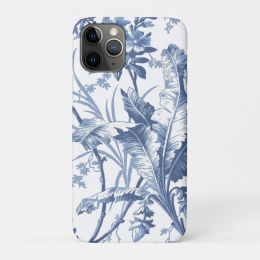 植物性の青と白のシノワズリー Case-Mate iPhoneケース (裏)