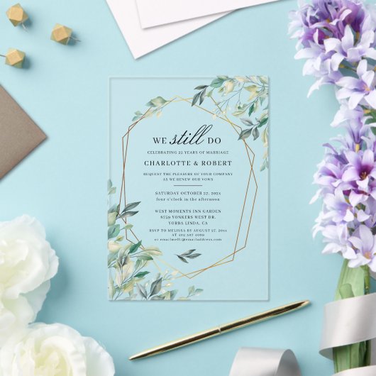 植物性の願いを書き換えるユーカリ結婚プタス アクリル招待状 (インサイチュ (ウェディング))