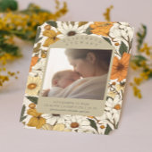 植物性はっきりした秋2写真誕生のお知らせ 招待状