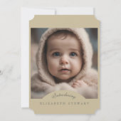 植物性はっきりした秋2写真誕生のお知らせ 招待状 (裏面)