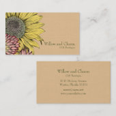 植物性ひまわりフローラ名刺 名刺 (正面/裏面)