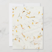 植物性ひまわり結婚フローラ 招待状 (裏面)