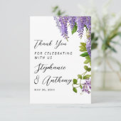 植物性ぶら下がった紫藤結婚の サンキューカード (スタンド正面)