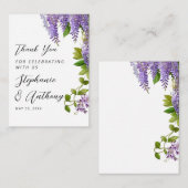 植物性ぶら下がった紫藤結婚の ノートカード (正面/裏面)