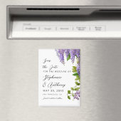 植物性ぶら下がった紫藤結婚の マグネット (インサイチュ (食洗機))