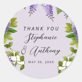 植物性ぶら下がった紫藤結婚の ラウンドシール