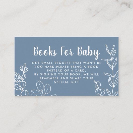 植物性ほこりっぽいブルーブックリクエストエンクロージャカード エンクロージャーカード (正面)