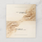 植物性アイボリークリームボヘミアンテクスチャードテーブル プレイスカード (外部開封)