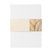 植物性アイボリークリームボヘミアンテクスチャ結婚ズ 招待状ベリーバンド (裏面例)