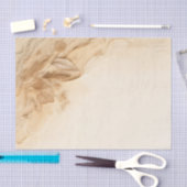 植物性アイボリークリームボヘミアンテクスチャ結婚ズ 薄葉紙 (クラフト)