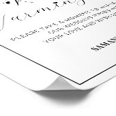 植物性アーチリングや輪結婚温暖化徴候 ポスター (角)