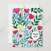 植物性イラストレーションサンキューカード シーズンカード (正面)