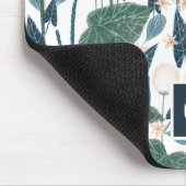 植物性イラストレーション植物モマモノグラム マウスパッド (コーナー)