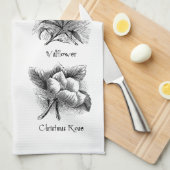 植物性イラストレーション キッチンタオル (四つ折り)