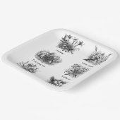 植物性イラストレーション ペーパープレート (傾斜あり)