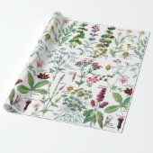 植物性イラスト包装紙 ラッピングペーパー (アンロールド)