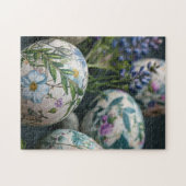 植物性イースターの卵が閉まる ジグソーパズル (横)