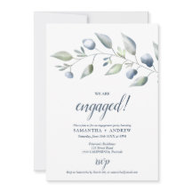 植物性エレガントほこりっぽい青い葉婚約