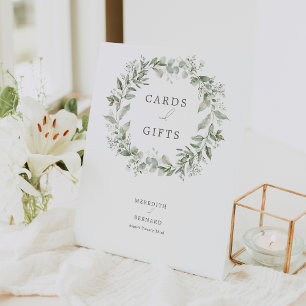 植物性エレガントウエディングカード・ギフト 台座サイン