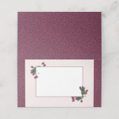 植物性エレガントクランベリープラムクリスマス プレイスカード (外部開封)