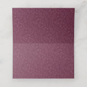 植物性エレガントクランベリープラムクリスマス プレイスカード (内部開封)