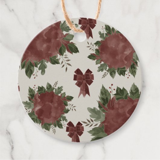 植物性エレガントクリスマス フェイバータグ (正面)