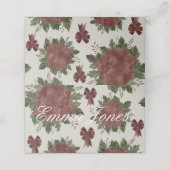 植物性エレガントクリスマス プレイスカード (外部開封)