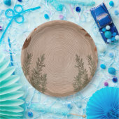 植物性エレガントクリスマス ペーパープレート (パーティー)