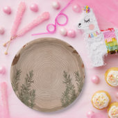 植物性エレガントクリスマス ペーパープレート (パーティー)