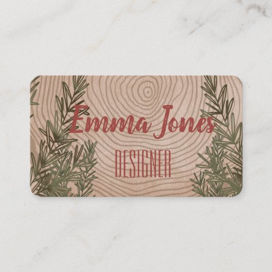 植物性エレガントクリスマス 名刺 (正面)