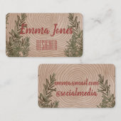 植物性エレガントクリスマス 名刺 (正面/裏面)