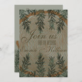 植物性エレガントクリスマス 招待状 (正面/裏面)