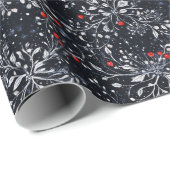 植物性エレガントゴシックのクリスマス ラッピングペーパー (ロールコーナー)