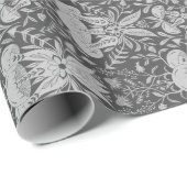 植物性エレガントフローラダマスクパターン ラッピングペーパー (ロールコーナー)