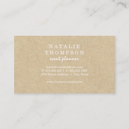 植物性エレガントフローラ名刺 名刺 (裏面)