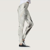 植物性エレガントプリントハイウェストレギンス レギンス (右)