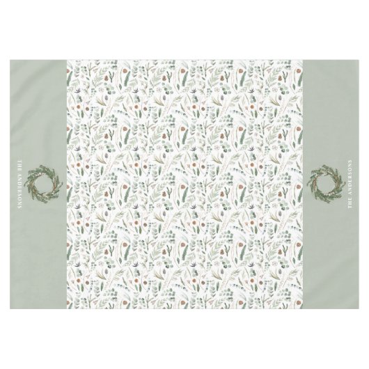 植物性エレガントモダン家族贈与用の装飾品 テーブルクロス (正面(横))